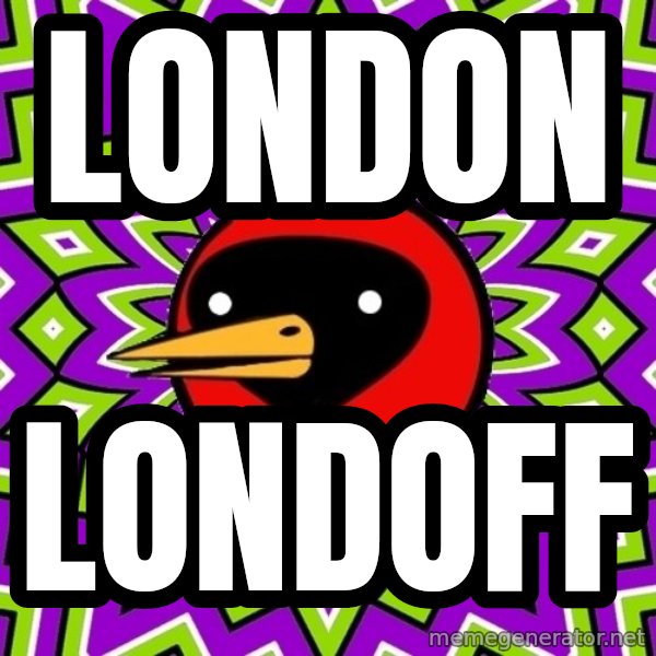 Omsk Crow meme: LONDON / LONDOFF