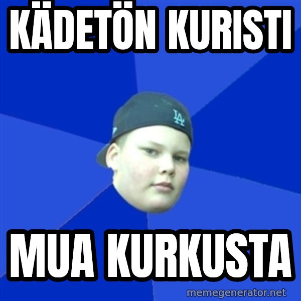 Jonnen Neuvo meme: kädetön    kuristi / mua       kurkusta