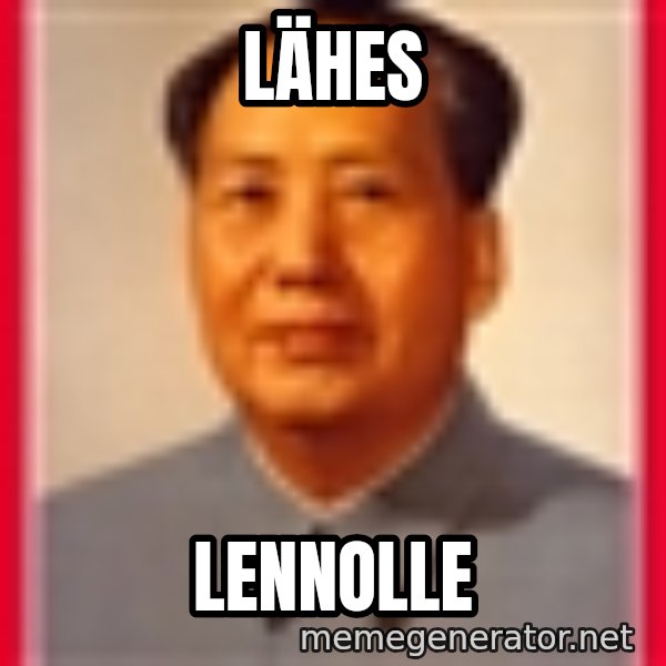 Mao meme: lähes / lennolle