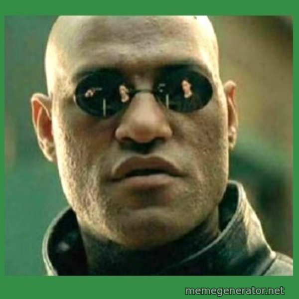 Matrix Morpheus meme template
