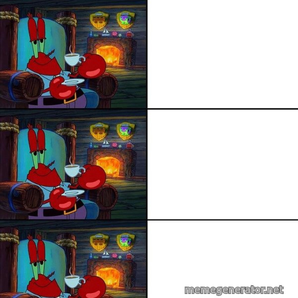 Shocked Mr. Krabs meme template