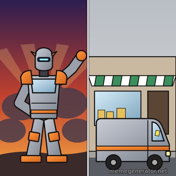 Robot Mode / Vehicle Mode meme template