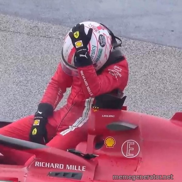 Sad Leclerc meme template