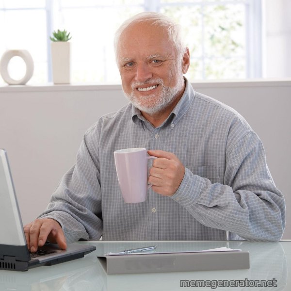 Hide the Pain Harold meme template