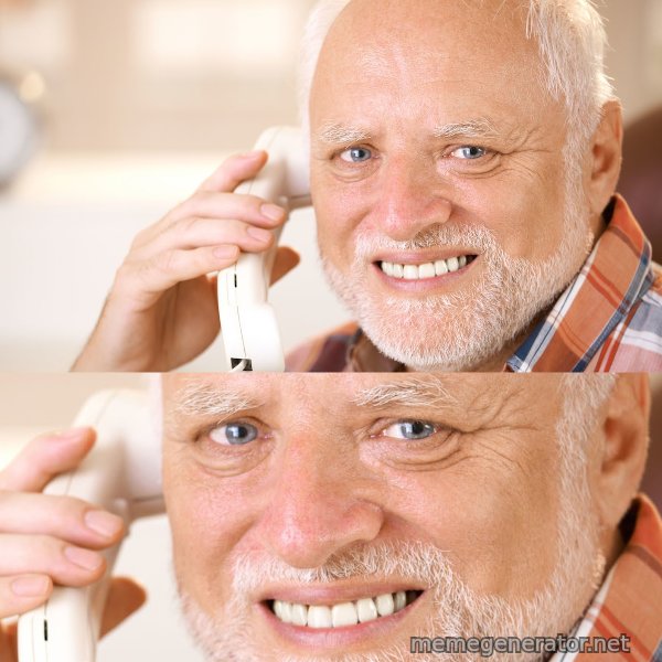 Harold on the Phone meme template