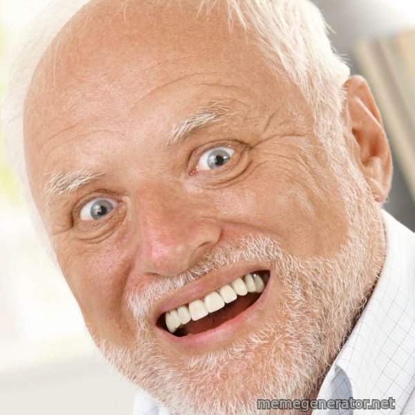 Excited Harold meme template