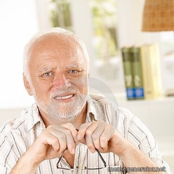 Unsure Harold meme template
